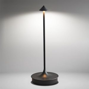 Leomix Kabellose LED Tischlampe - Dimmbar Akku mit 4000mAh, IP54 wasserdicht für Restaurant, Bar und Garten