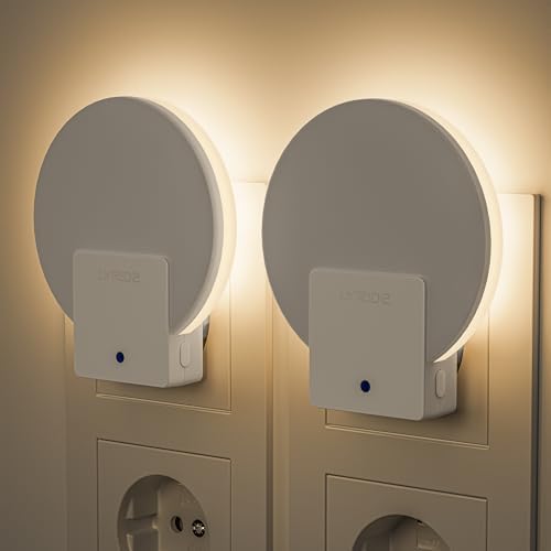 Lyridz Nachtlicht Steckdose mit Dämmerungssensor - Dimmbares LED Licht für Flur, Treppe, Schlafzimmer, Kinderzimmer - 2