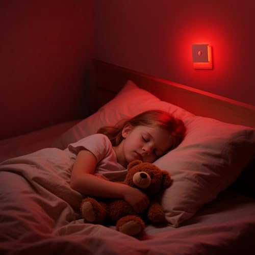 Nachtlicht Steckdose mit Bewegungsmelder – 2er Set, dimmbare LED für Kinderzimmer, Schlafzimmer und Flur – Schwarz