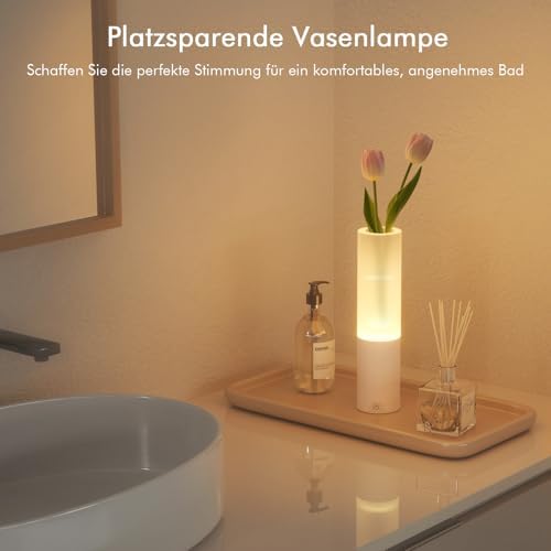 EppieBasic Kabellose LED Tischlampe: Modern dimmbare Touch-Lampe mit 5400mAh Akku für gemütliche Wohnzimmer-Ecken - Idea