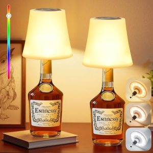 Kabellose LED Flaschenlampe von , 5200mAh Akku, 7 RGB Farben, dimmbar & IP54 wasserdicht für Esszimmer, Wohnzimmer & Sch