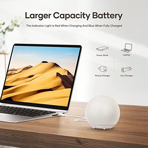 Nachtlicht Kinder, USB aufladbares Stilllicht mit RGB, dimmbare Touch-Nachttischlampe für Babyzimmer, Camping & Geschenk